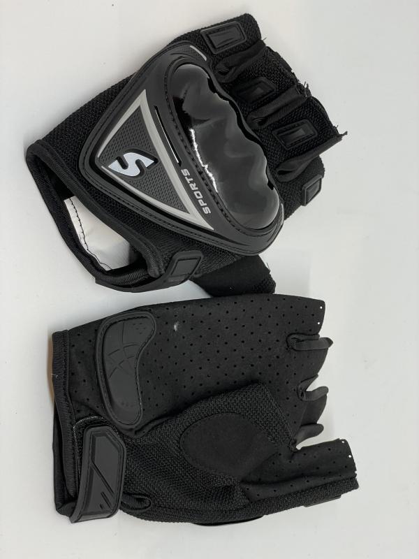 Imagen ilustrativa de GUANTES MOTO 1/2 DEDO ANTICORTE, AMORTIGUADOR, RESISTENTE AL DESGASTE, ANTIDESLIZANTE